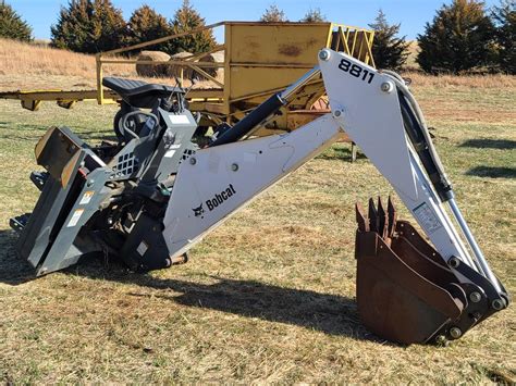 bobcat mini skid steer back hoe|backhoe attachment for bobcat tractor.